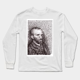 Typewriter Art: Vincent Van Gogh Long Sleeve T-Shirt